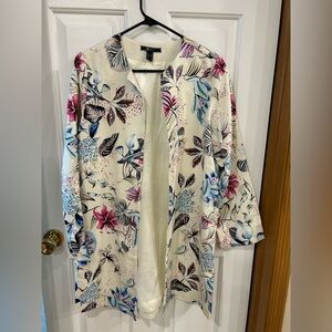rlPret colorful flower nishat linen sophisticated elegant kimono style blazer